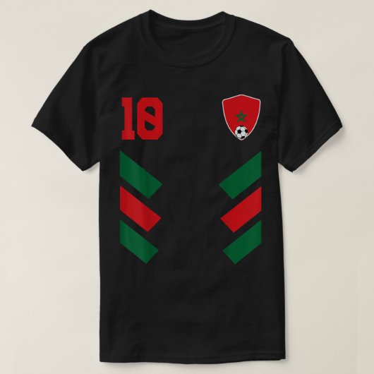 Marokko Football Marokko Marokko Marokko T-shirt (Design voorkant)