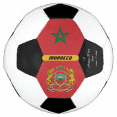 Marokko Gepersonaliseerd, Vlag, Foto Voetbal (Voorkant)