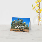 Marokko| Grappig geit in bomen Kaart (Gele Bloem)