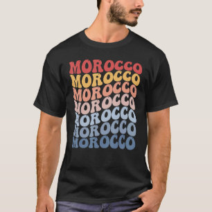 Marokko Groovy Retro Marokkaans T-shirt