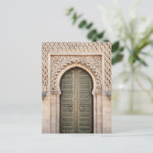 Marokko Hassan Toren Traditionele Door Rabat Briefkaart (Staand voorkant)
