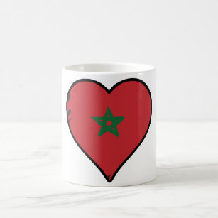 Marokko Heart Marokkaanse vlag Koffiemok