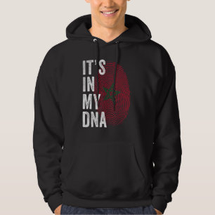Marokko Het Zit In Mijn DNA Marokkanen Vingerafdru Hoodie
