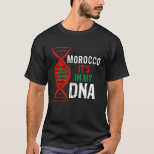 Marokko Het zit in mijn DNA trotse Marokkaanse vla T-shirt