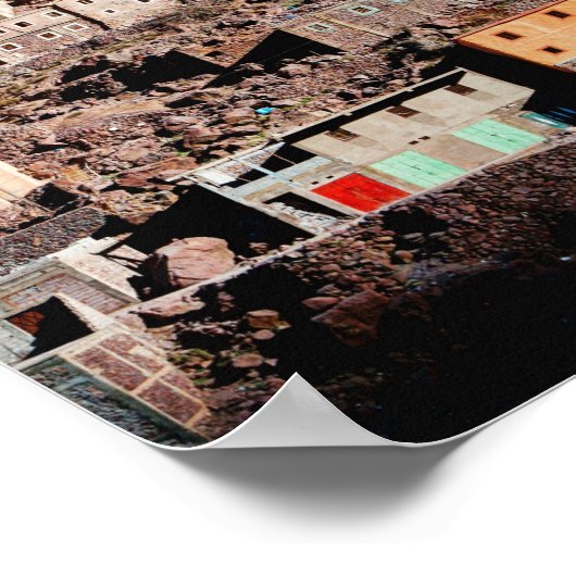 Marokko | Imlil | Reiskosten Marokko | Marokkaanse Poster (Hoek)