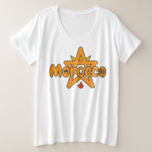 Marokko is een deur naar de geschiedenis, een slog grote maat t-shirt