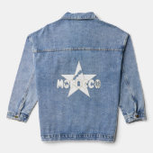 Marokko is meer dan een land; het is onze trots denim jacket (Achterkant)