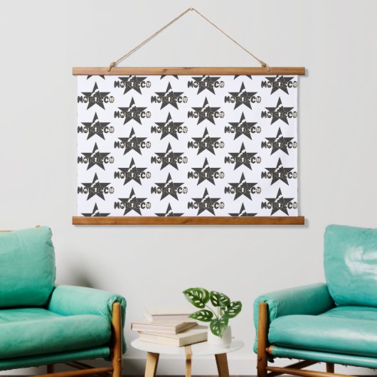 Marokko is thuis, geschiedenis en hart hangend wandkleed (Woonkamer)