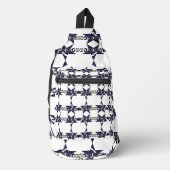 Marokko is thuis, geschiedenis en hart sling bag (Voorkant)