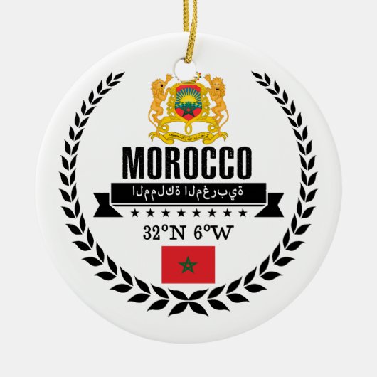 Marokko Keramisch Ornament (Voorkant)