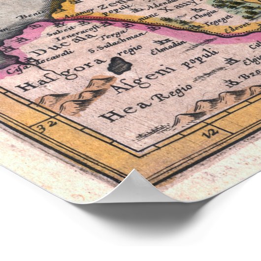 Marokko - Koninkrijk Fez - Poster (Hoek)