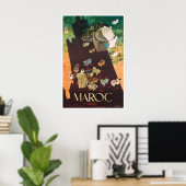 Marokko Kunst Reisposter Print Moroccanation (Thuiskantoor)