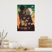 Marokko Kunst Reisposter Print Moroccanation (Keuken)