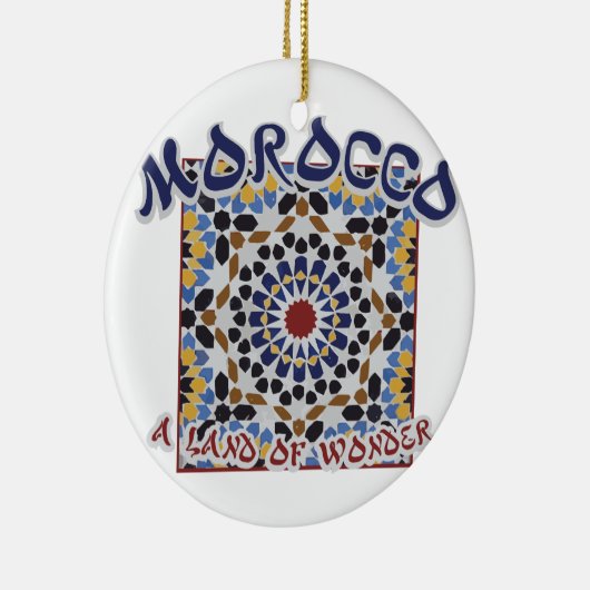 Marokko Land Wonder Keramisch Ornament (Rechts)