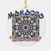 Marokko Land Wonder Keramisch Ornament (Voorkant)
