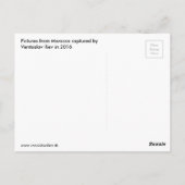 Marokko Landschap Briefkaart (Achterkant)