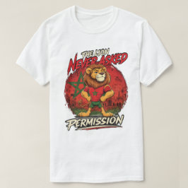 Marokko Leeuw Voetbal Fan Fun T-Shirt