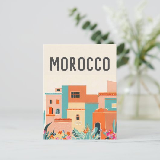 Marokko Marakech Briefkaart (Staand voorkant)