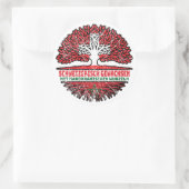 Marokko Marokk anisch Schweizer Schweiz Baum Wurze Ronde Sticker (Tas)