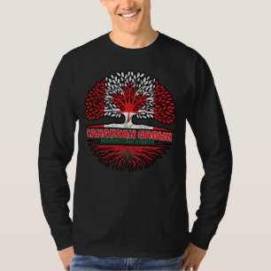 Marokko Marokkaanse Canadese Canada Boomwortels Vl T-shirt