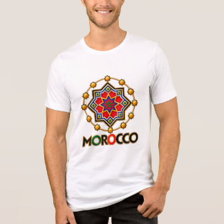 Marokko Marokkaanse Geometrische Ster Reizen Tri-Blend Shirt