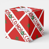 Marokko Marokkaanse vlag betegeld gepersonaliseerd Bedankdoosjes (Achterkant)