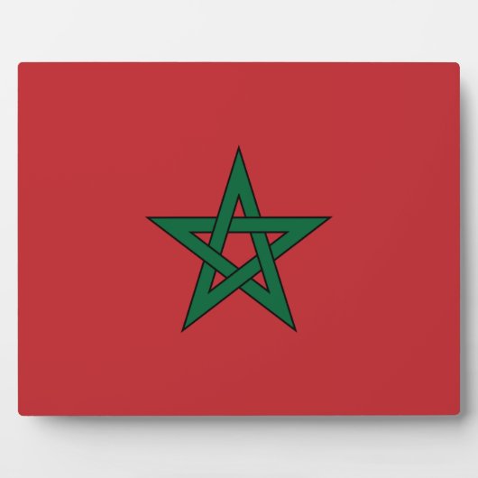Marokko - Marokkaanse vlag Fotoplaat (Voorkant)