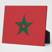 Marokko - Marokkaanse vlag Fotoplaat (Zijkant)