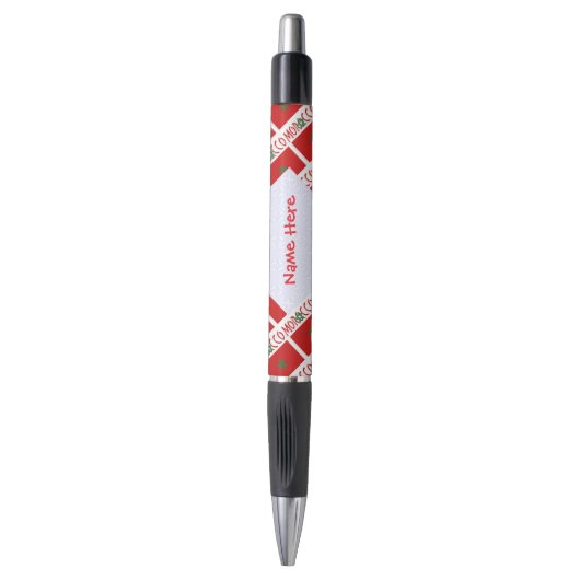 Marokko Marokkaanse Vlag Getegeld Rood Gepersonali Pen (Voorkant Verticaal)