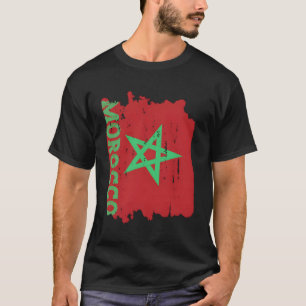 Marokko Marokkaanse vlag Marokko Pride T-shirt