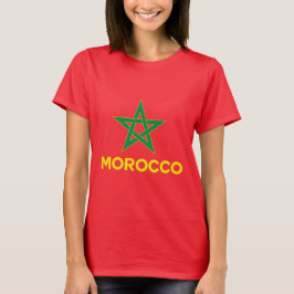 Marokko - Marokkaanse Vlag T-shirt