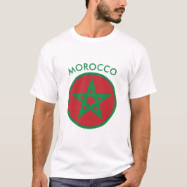 Marokko - Marokkaanse Vlag T-Shirt. T-shirt