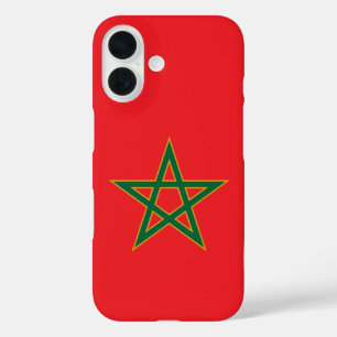 Marokko Marokkaanse Vlag Voetbal Liefhebber iPhone 16 Hoesje