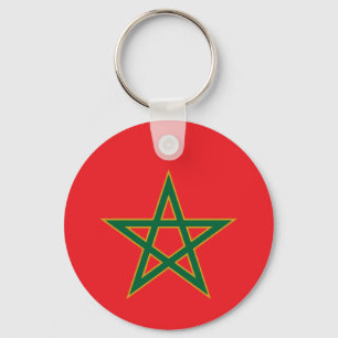 Marokko Marokkaanse Vlag Voetbal Liefhebber Sleutelhanger