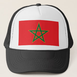 Marokko Marokkaanse Vlag Voetbal Liefhebber Trucker Pet