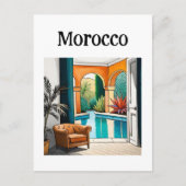 Marokko Marrakech Briefkaart (Voorkant)