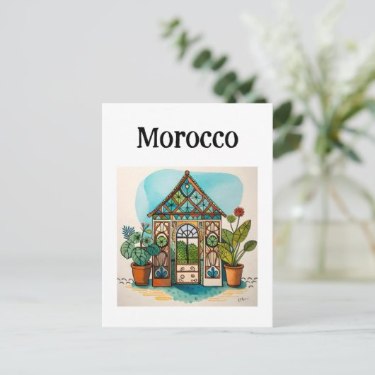 Marokko Marrakech Briefkaart (Staand voorkant)