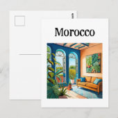 Marokko Marrakech Briefkaart (Voorkant / Achterkant)