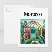 Marokko Marrakech Briefkaart (Voorkant / Achterkant)