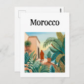 Marokko Marrakech Briefkaart (Voorkant / Achterkant)