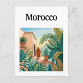 Marokko Marrakech Briefkaart (Voorkant)