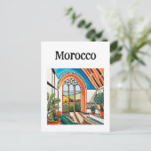Marokko Marrakech Briefkaart (Staand voorkant)