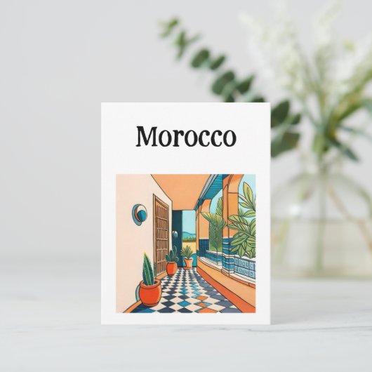 Marokko Marrakech Briefkaart (Staand voorkant)