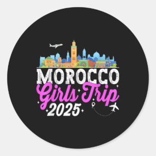 Marokko Meisjesreis 2025 Zomer Vakantie Bacheloret Ronde Sticker