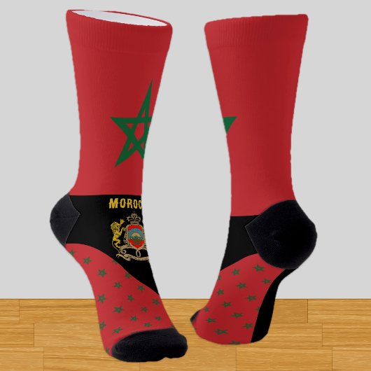 Marokko, mode, vlag van Marokko, patriottisch Sokken