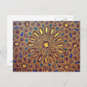 marokko mosaic islam decoration geometry arab briefkaart (Voorkant / Achterkant)