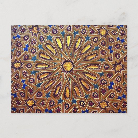 marokko mosaic islam decoration geometry arab briefkaart (Voorkant)
