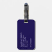 Marokko Nachtelijke Hemel Custom Bagagelabel (Achterkant verticaal)