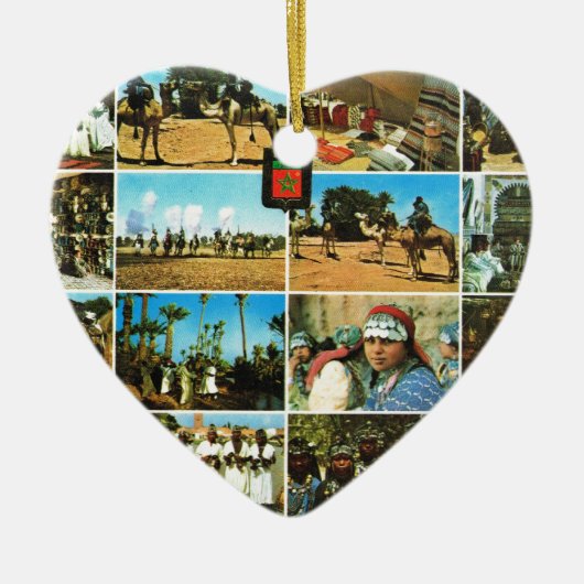 Marokko, Noord-AFrica, Marrakesh multiview Keramisch Ornament (Voorkant)