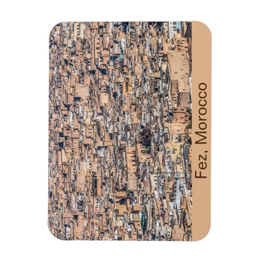 Marokko Old Medina in Fez Magneet (Verticaal)